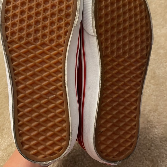 Vans Sk8-Hi Sneakers Size 9.5 Color Red White - Picture 7 of 11